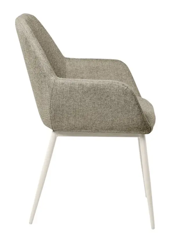 Silla taupe Isabella (pata beige)
