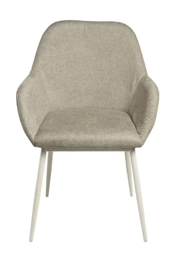 Silla taupe Isabella (pata beige)
