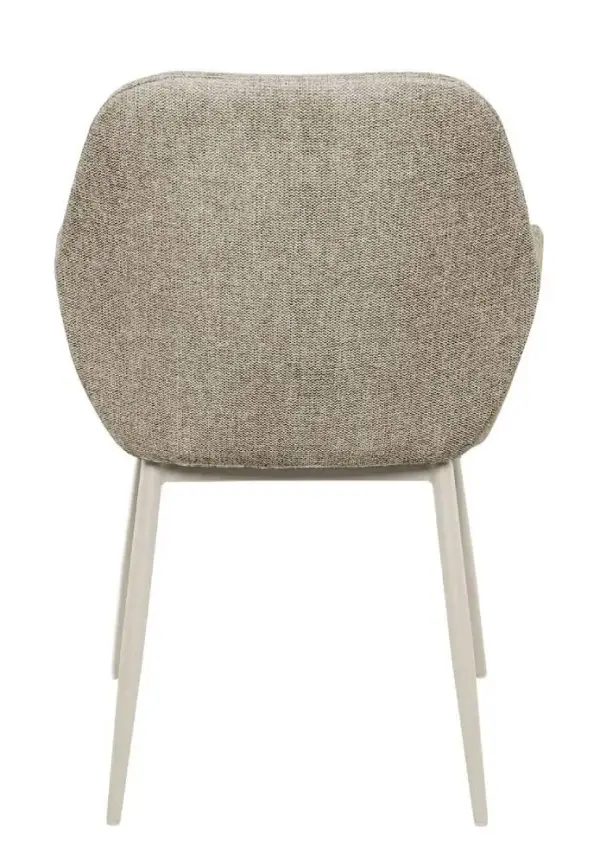 Silla taupe Isabella (pata beige)