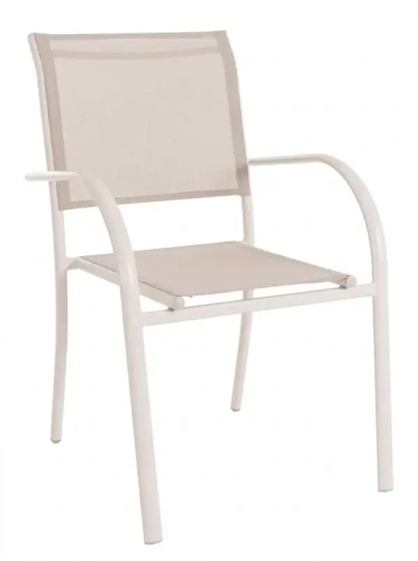 Sillón de jardín aluminio beige Breeze