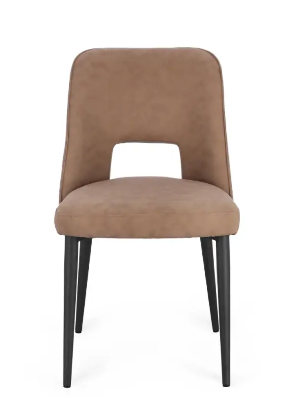 Silla acero Aria Cappuccino