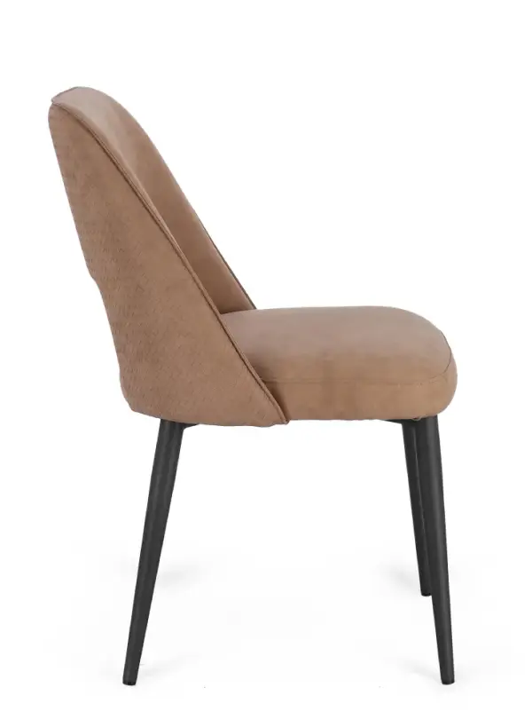 Silla acero Aria Cappuccino