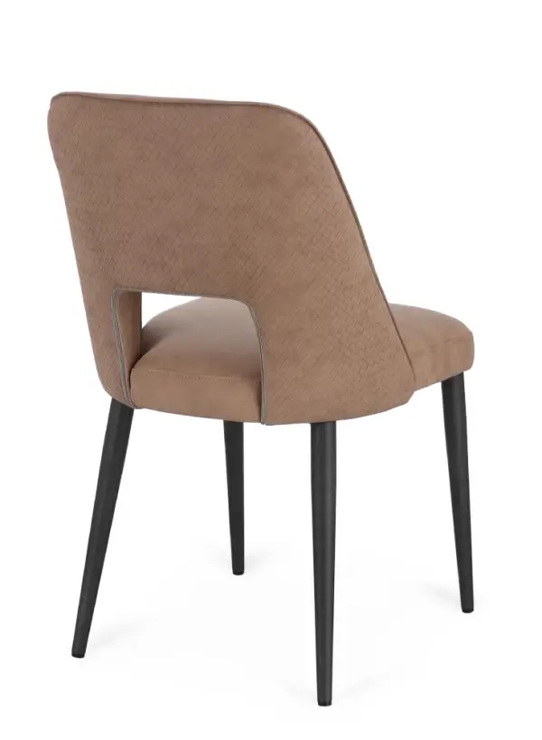 Silla acero Aria Cappuccino