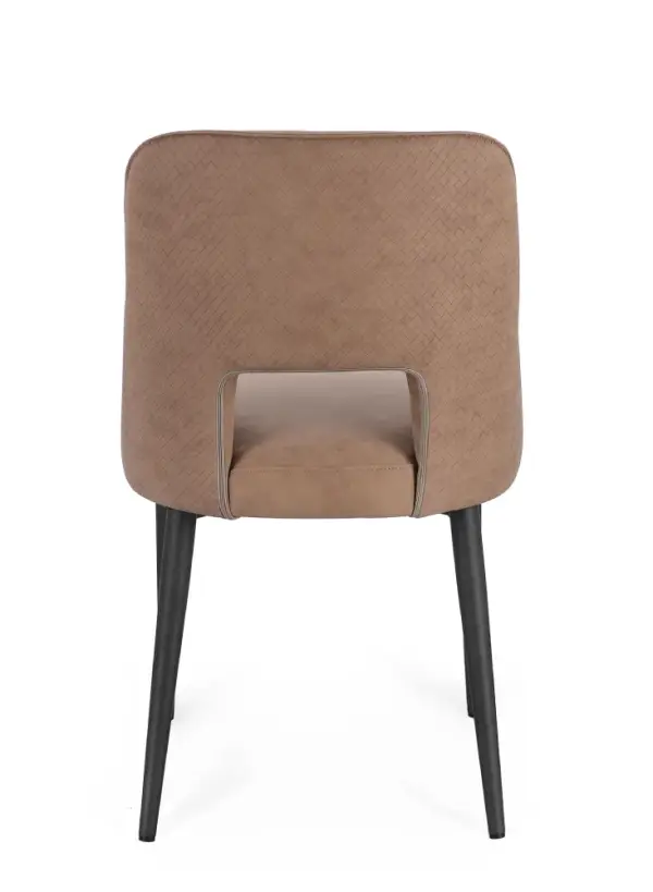 Silla acero Aria Cappuccino
