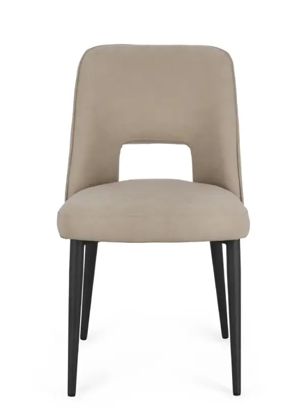 Silla acero y tapizado Aria Cloud