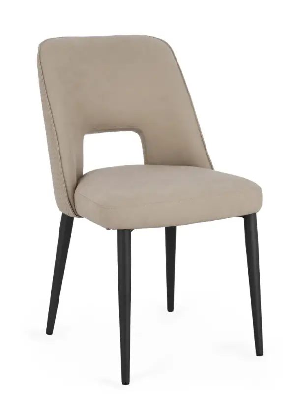 Silla acero y tapizado Aria Cloud