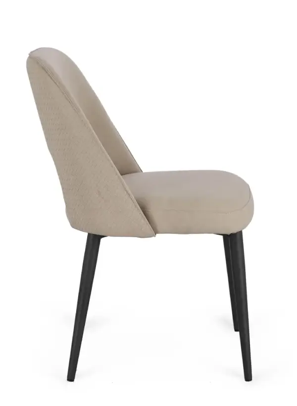 Silla acero y tapizado Aria Cloud