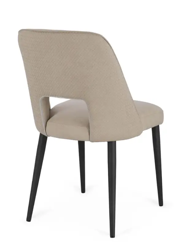 Silla acero y tapizado Aria Cloud
