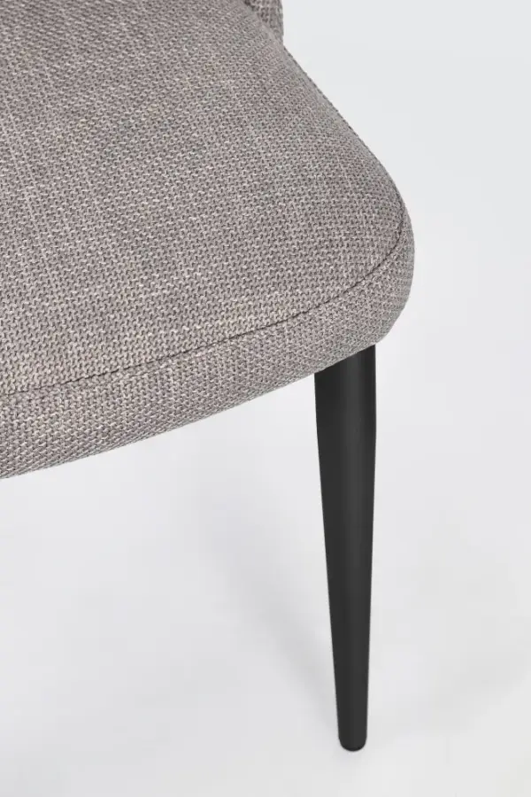 Silla acero y tapizado Aria Grey