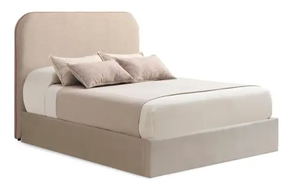 Cama con canapé tapizada Curve