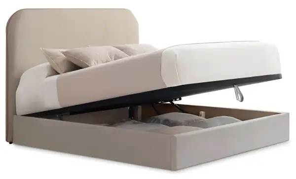 Cama con canapé tapizada Curve