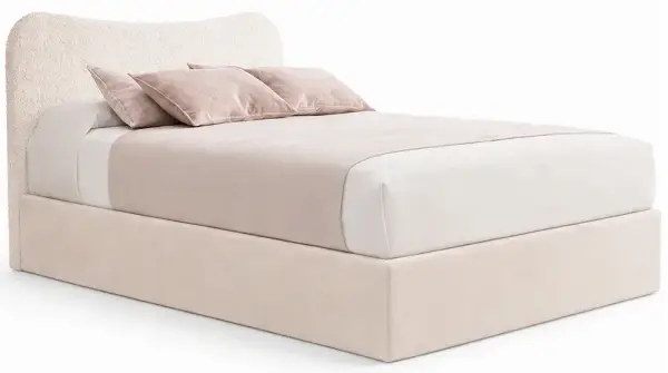 Cama con canapé tapizada Moon
