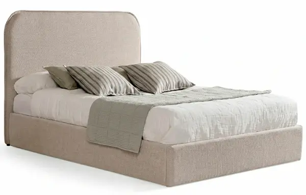 Cama con canapé tapizada Avalos