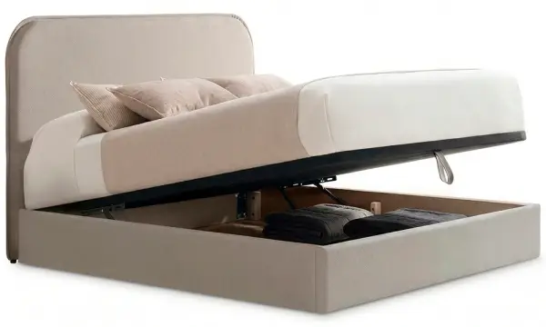 Cama con canapé tapizada Avalos