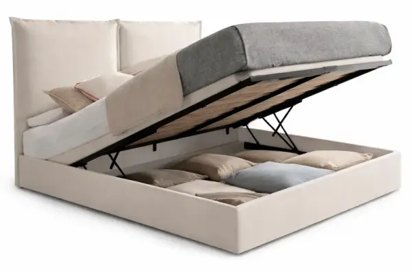 Cama con canapé tapizada Mikonos
