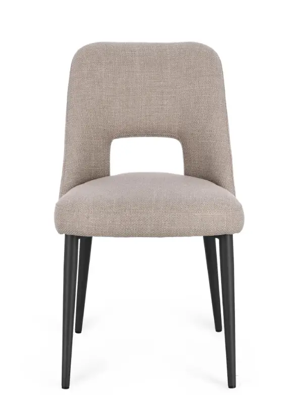 Silla acero y tapizado Aria Nube