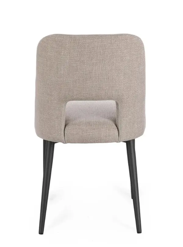 Silla acero y tapizado Aria Nube