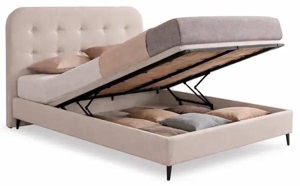 Cama con canapé tapizada Delhi