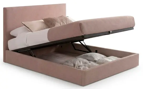 Cama con canapé tapizada Levante