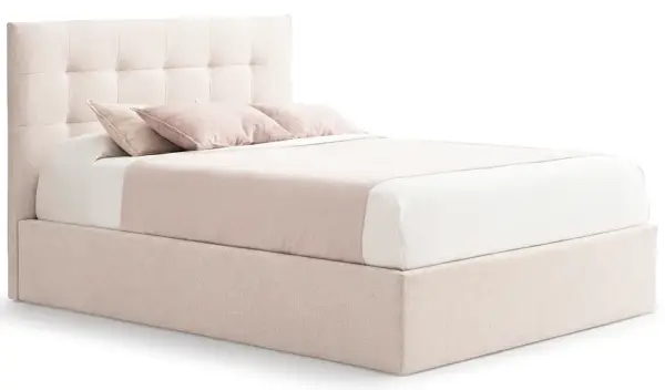 Cama con canapé tapizada Noa