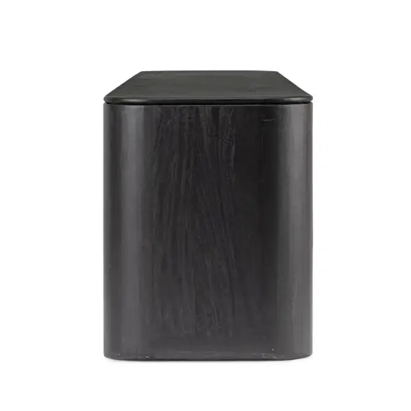 Mueble de televisión 4 puertas negro Sinnar