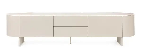 Mueble de televisión beige claro 2 puertas Ardis