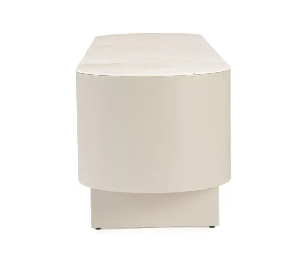 Mueble de televisión beige claro 2 puertas Ardis