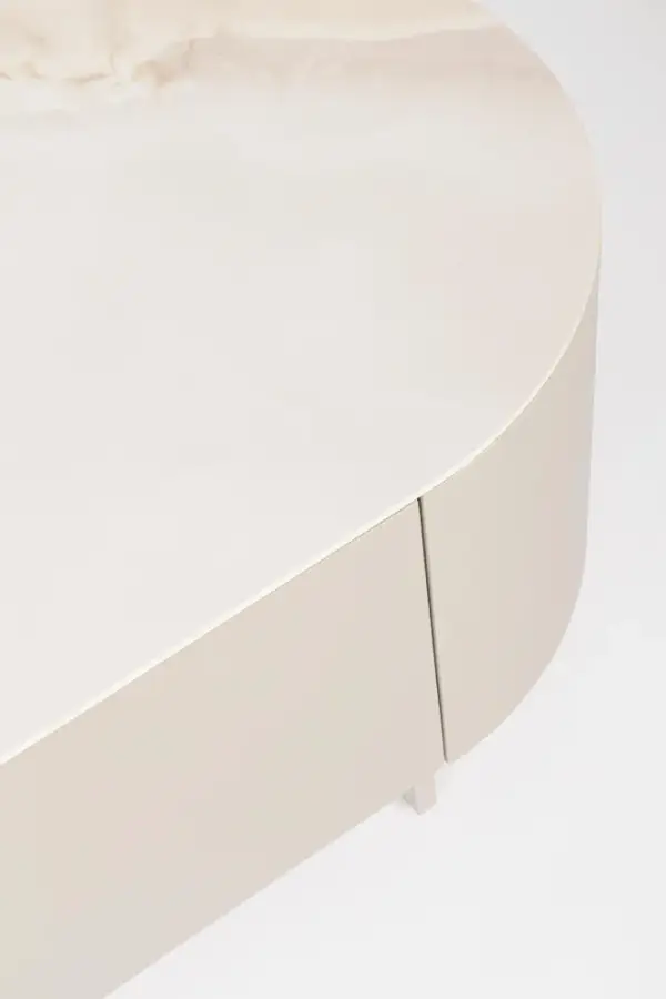 Mueble de televisión beige claro 2 puertas Ardis