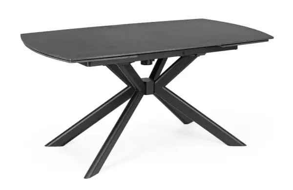 Mesa extensible acero negro Janika