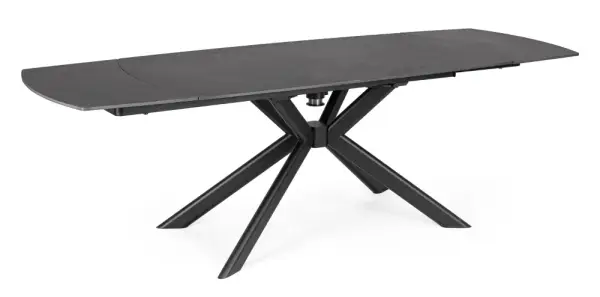 Mesa extensible acero negro Janika
