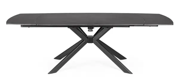 Mesa extensible acero negro Janika