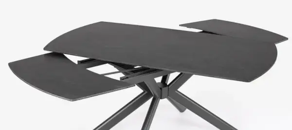 Mesa extensible acero negro Janika