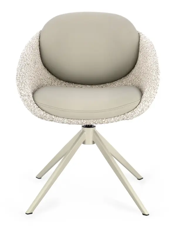 Silla giratoria beige Averik