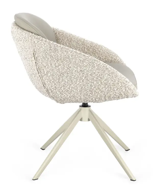 Silla giratoria beige Averik
