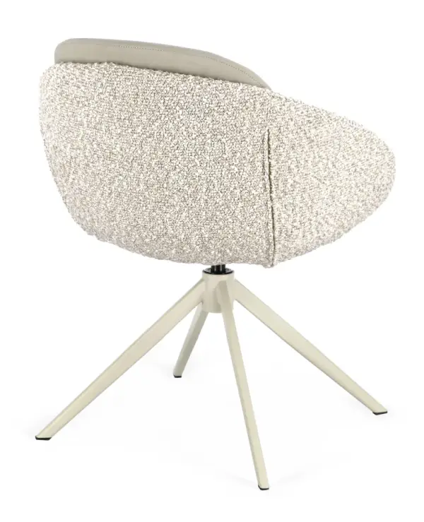 Silla giratoria beige Averik