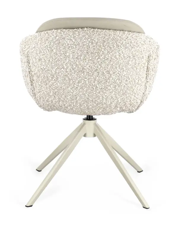 Silla giratoria beige Averik