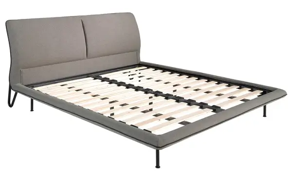 Cama metal y tapizada para colchón de 180x200 Liora