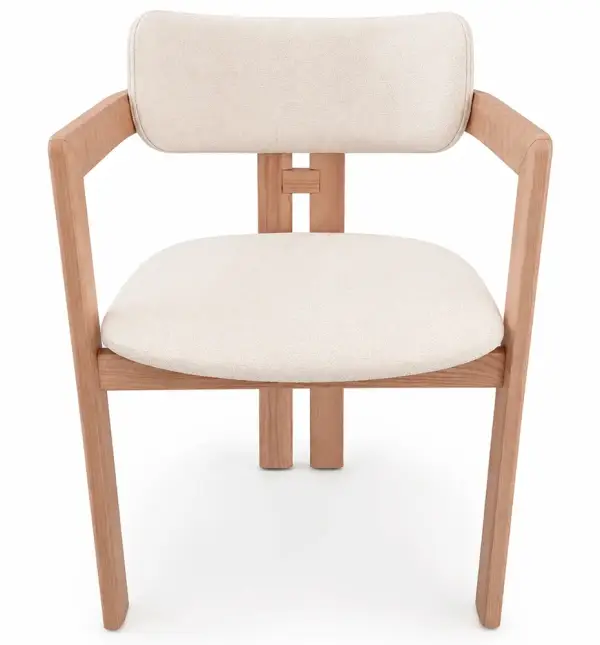 Silla tapizada nórdica Freya