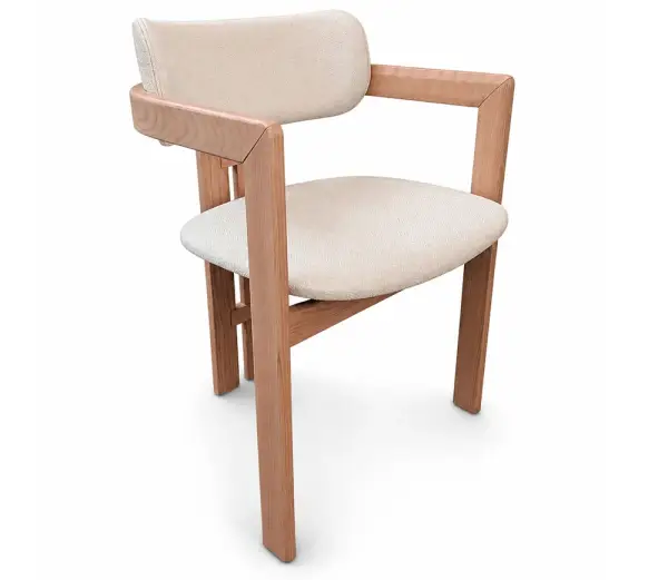 Silla tapizada nórdica Freya