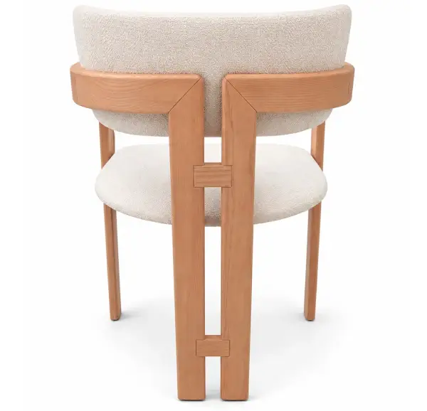 Silla tapizada nórdica Freya