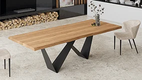 Mesa de comedor cantos macizos Wuka Mesa de comedor cantos macizos Wuka