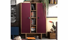 Librería 2 puertas industrial Loft Fusion Librería 2 puertas industrial Loft Fusion