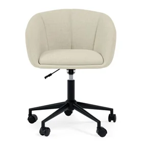 Silla de oficina acolchada beige Arizona