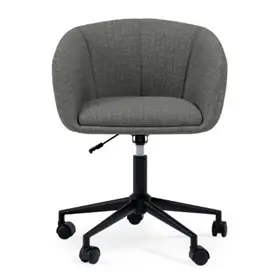 Silla de oficina acolchada gris oscuro Arizona