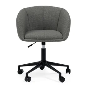 Silla de oficina acolchada gris oscuro Arizona