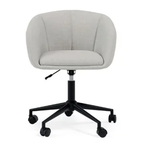 Silla de oficina acolchada gris claro Arizona