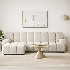 Sofá con chaise loungue modular Terso Sofá con chaise loungue modular Terso