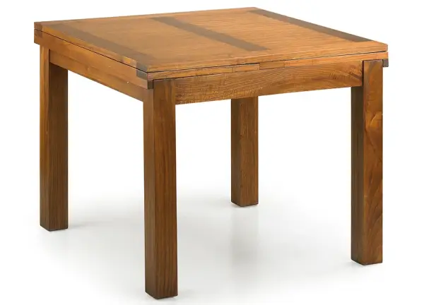 Mesa de comedor cuadrada extensible colonial Star