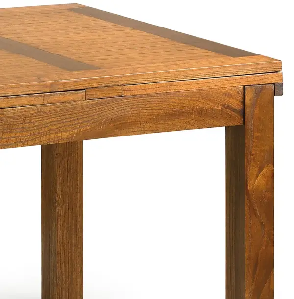 Mesa de comedor cuadrada extensible colonial Star