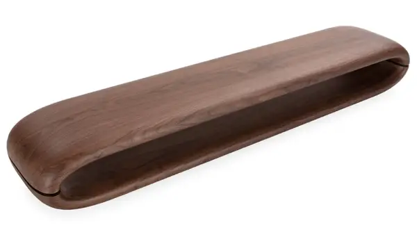 Mesa de televisión curvo nogal Varenna